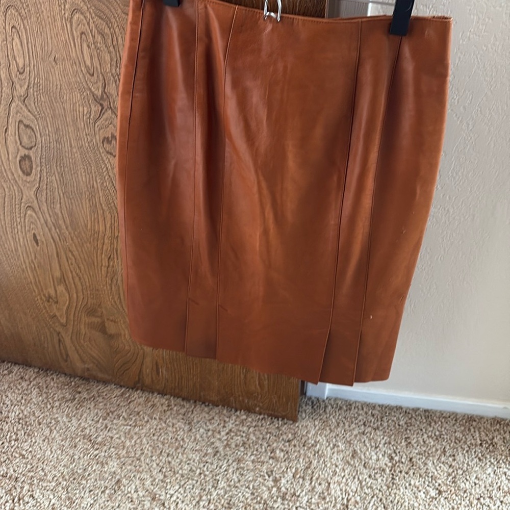 Prada Tan Textured Pencil Skirt - Picture 2 of 3